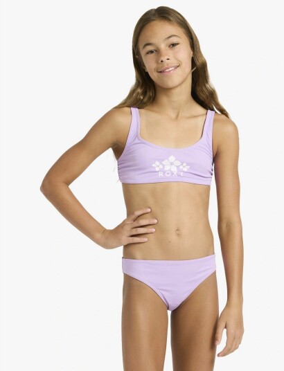 Roxy Solid Active Rg Bralette Set   Purple   176