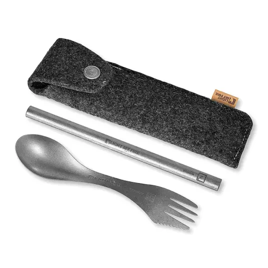 Light my Fire SPORK´N STRAW KIT  TITANIUM