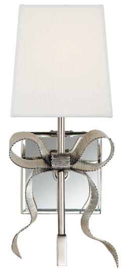 Ellery vägglampa nickel/cream Ellery vägglampa nickel/cream