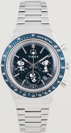 Timex X Peanuts Q Chronograph Snoopy 40mm Blue Dial Timex X Peanuts Q Chronograph Snoopy 40mm Blue Dial