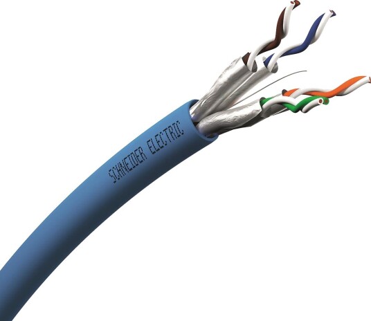 Schneider Electric Datakabel VDICD62 × 318 6A U/Ftp 4P Dca, Blå 1000 m
