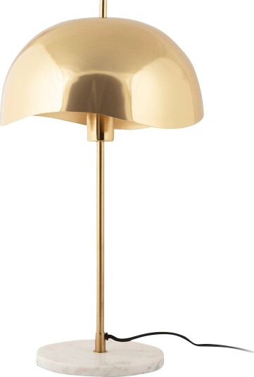Leitmotiv Bordlampe Waved Dome Gull Bordlamper