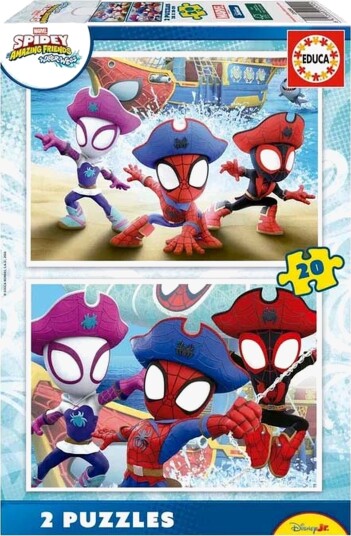 Spidey And His Amazing Friends Waterwebs Puslespill 2x20 Brikker