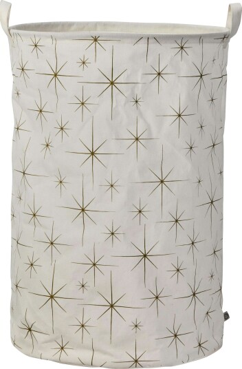 Stars Oppbevaringskurv, Off-white / Gull