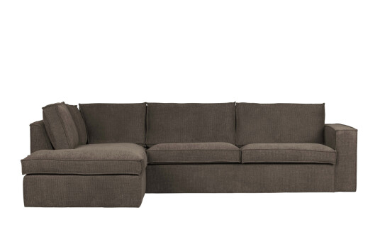Woood FREDDIE Divan sofa Venstre Mørk brun
