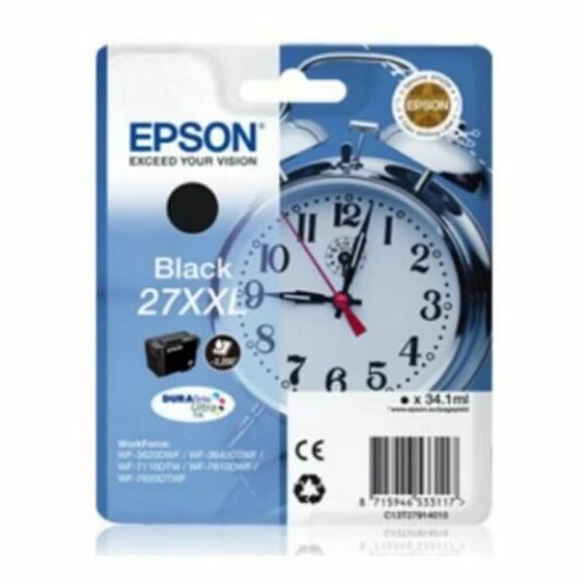 Original blekkpatron Epson 27XXL svart