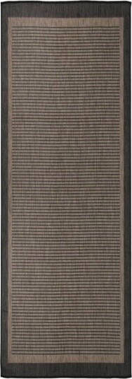 vidaXL Utendørs flatvevd teppe 80x250 cm mørkebrun vidaXL Utendørs flatvevd teppe 80x250 cm mørkebrun