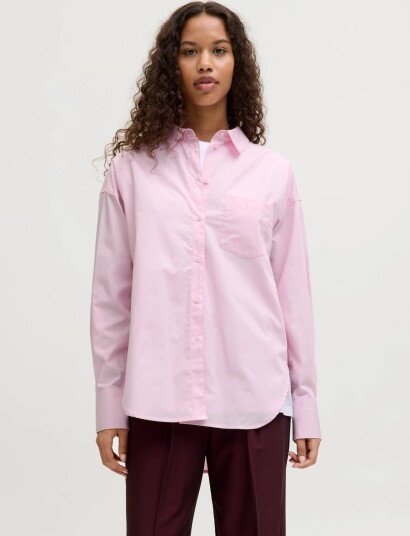 JJXX Jxjamie Ls Relaxed Poplin Shirt Wvn Noos Pink L