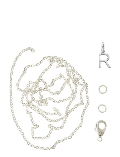 Me & My Box Letter R Sp With O-Ring, Chain And Clasp - Silver - ONE SIZE