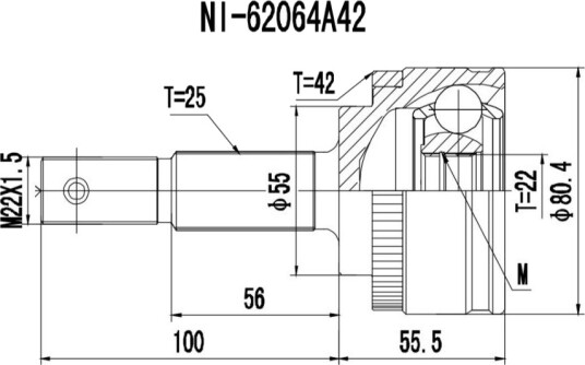 PROCARO 77-NS-040 Drivledd PROCARO 77-NS-040 Drivledd