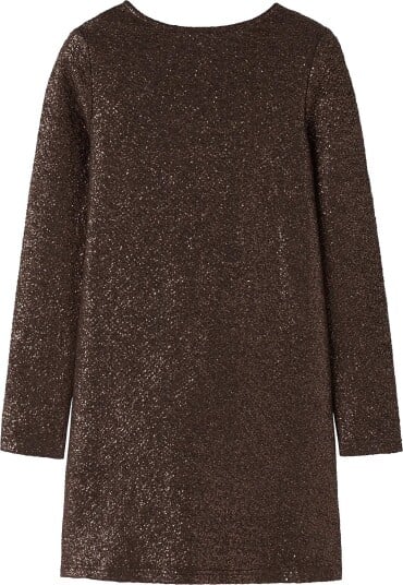 Name It Nkfditsa Ls Dress HOT FUDGE 164