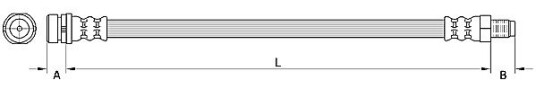 Bremseslange METZGER 4110795