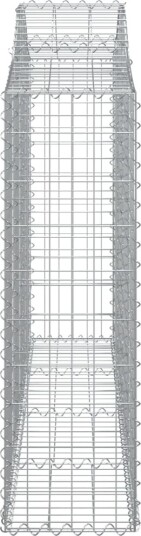 vidaXL Gabionkurver buede 3 stk 200x30x100/120 cm galvanisert jern