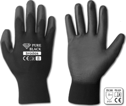 Bradas Rwpbc9 Polyester Polyurethan Sort Unisex 1 Par Bradas Rwpbc9 Polyester Polyurethan Sort Unisex 1 Par