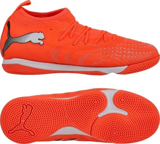 PUMA Future 9 Match Mid + IT Unleashed rød/PUMA White/PUMA Svart/PUMA Sølv Barn Innendørs (IC) størrelse 37½