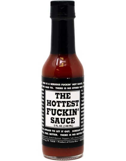 The Hottest Fuckin" Sauce Kjempesterk Saus med Habanero og Ghost Pepper 148 ml Costa Rica The Hottest Fuckin" Sauce Kjempesterk Saus med Habanero og Ghost Pepper 148 ml Costa Rica