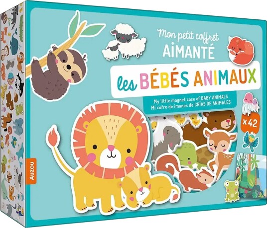 Auzou My Little Magnet Case Baby Animals Multi/patterned ONE SIZE
