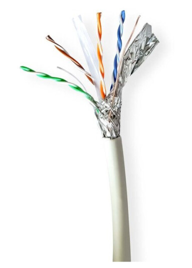 Nedis CAT6a Nettverkskabel 305m Rund Grå LSZH S/FTP Nedis CAT6a Nettverkskabel 305m Rund Grå LSZH S/FTP
