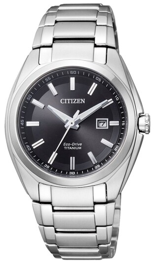 Citizen Dameklokke EW2210 53E Titanium Sort/Titan Ø34 mm