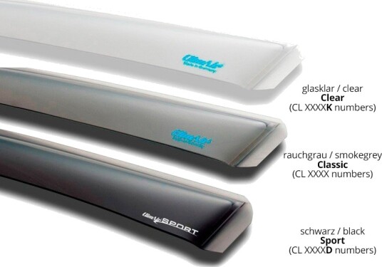 ClimAir CLS0033858D Vinddeflektorer