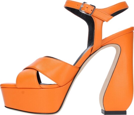 Sergio Rossi Dame Sko Oransje 39 EU, Sergio Rossi Dame Sko Oransje 39 EU,