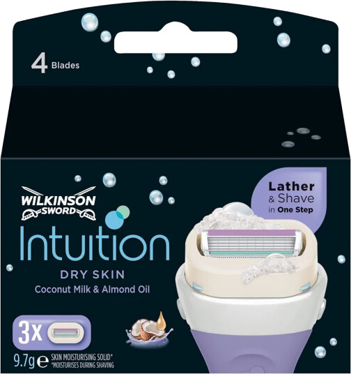 Wilkinson Sword Razor Blades Woman Intuition Dry Skin 3 pcs.