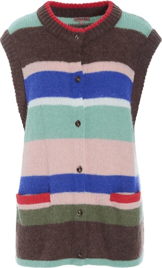 Hunkøn Tallulah Knit Vest Multi/patterned S Hunkøn Tallulah Knit Vest Multi/patterned S
