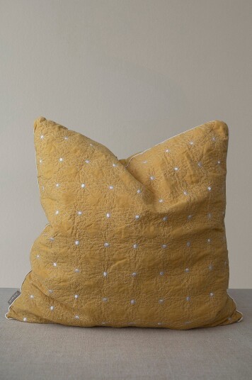 Mimou Pute Blomsterquilt Gul