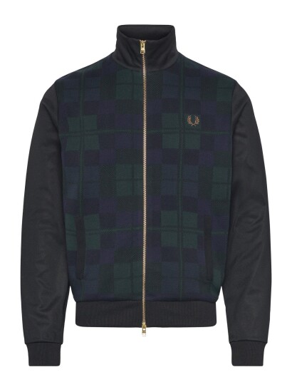 Fred Perry Knitted Front Track Jacket Multi/patterned S