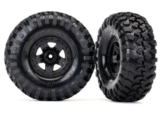 Traxxas 8181 Tires & Wheels Canyon Trail/TRX-4 Black 2.2 2 Traxxas 8181 Tires & Wheels Canyon Trail/TRX-4 Black 2.2 2