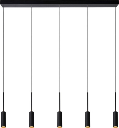Lucide Tubule Pendellampe 5x7W 2700K Sort