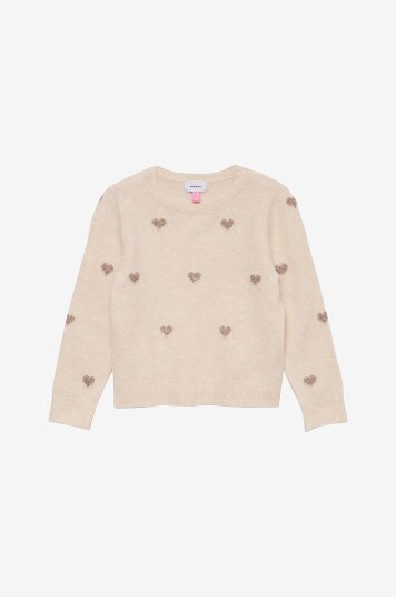 Vero Moda Girl Genser vmDoffy Intarsia LS O nck Pullover Grå