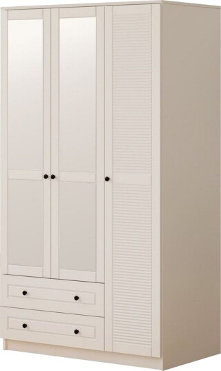 Rynric Garderobe 105x184 cm - Matt Hvit