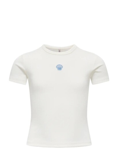 Kids Only Kogelva June Emb S/S Tee Cs Jrs White 158 164 Kids Only Kogelva June Emb S/S Tee Cs Jrs White 158 164