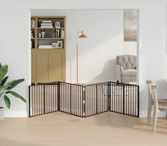 Vidaxl Hundeluke 4 Stk. Svart 100 X 60 cm Galvanisert Stål
