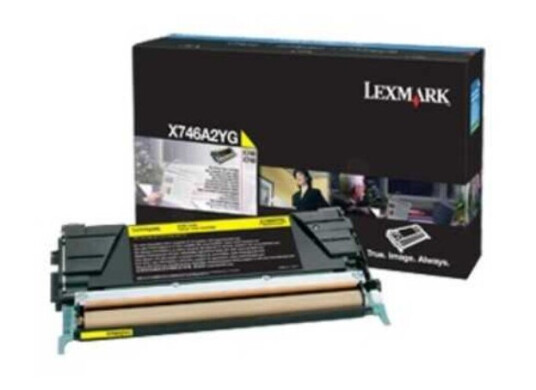 Lexmark X 746/748 Y Corporate Toner - X746A3YG Original - Gul 7000 sider