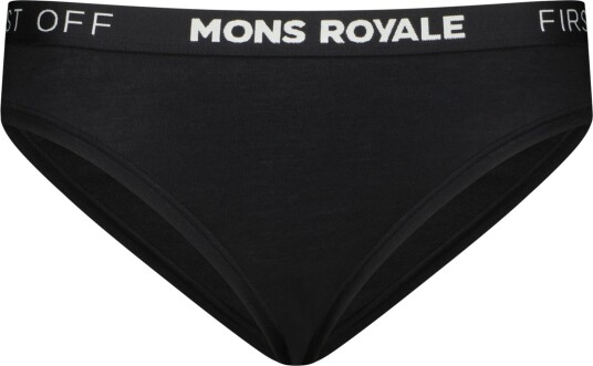 Mons Royale Women"s Folo Merino Briefs Black XL
