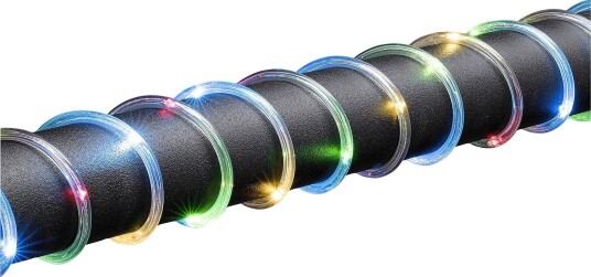 Konstsmide   Mini lyskjede 5 m 65 LED svart/hvit   Transparent