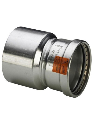 Viega Sanpress Inox XL Reduksjon 88,9 x 76,1 mm i Rustfritt Stål