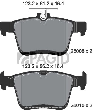 PAGID T1976N Bremseklosser