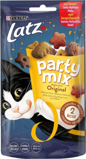 Latz Party Mix Original 60 g Kattesnacks uten kunstige tilsetninger
