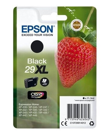 Epson 29XL - Black Ink - Blekkpatron Svart