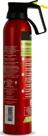 Housegard Lith-EX Håndholdt Lithium Brannslukker 500ml Rød A/E Housegard Lith-EX Håndholdt Lithium Brannslukker 500ml Rød A/E