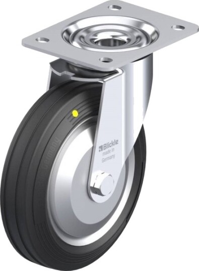 Blickle 749713 Le-Ve 180R-El-Fa Hjul, Hjuldiameter 180 Mm, Maks 170 Kg (1 Stk)