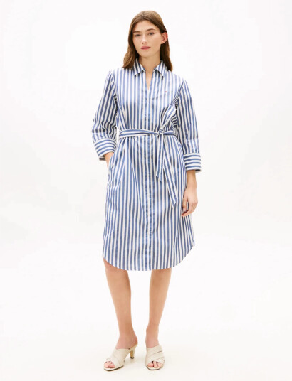 Tommy Hilfiger Ess Poplin Reg Shirt Dress Blue R/S Tommy Hilfiger Ess Poplin Reg Shirt Dress Blue R/S