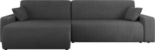 Barile Sofa med Divan 3 seter Mørk grå