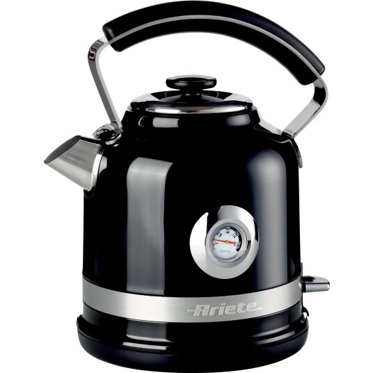 Ariete 2854 Trådløs Vannkoker 1,7L 2000W Rustfritt Stål Svart