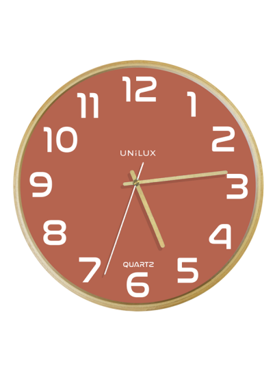 Unilux Baltic klokke, rosa/tre
