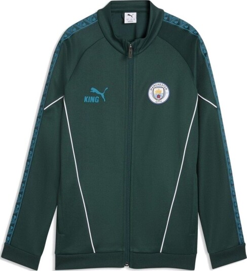 Manchester City Treningsjakke King Anthem Green/Tropisk blå Barn PUMA størrelse 164 cm