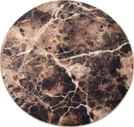 Rund Matte Mosaic (100) - Flerfarget/Fløyel